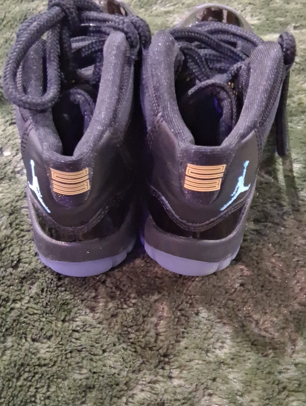 Nike Kids Air Jordan 11 Retro Gamma Blue Sneakers with  Jumpman